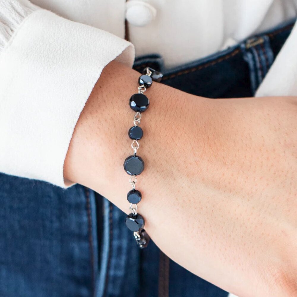 Paparazzi Jewelry Accessories - Colorfully Cosmic - Blue Bracelet - Vintage